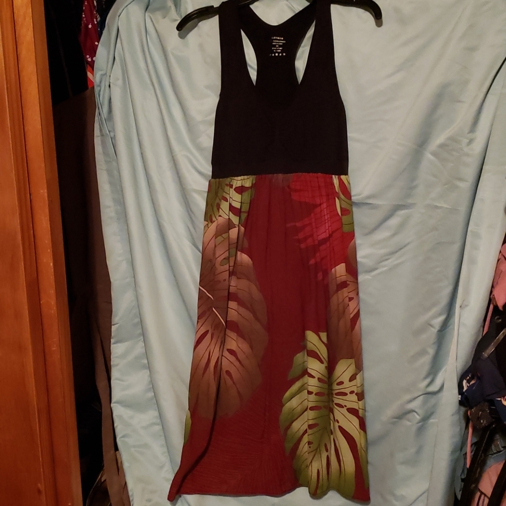 Racer back hawaiian pareo dress